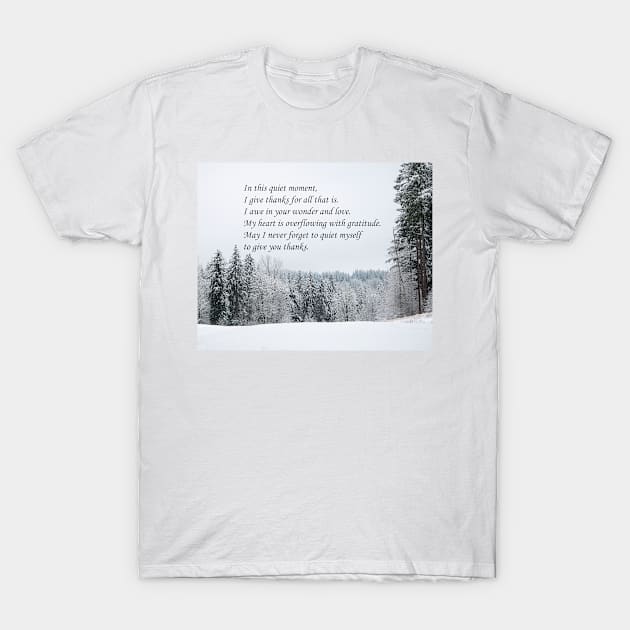 Thankfulness T-Shirt by KirtTisdale